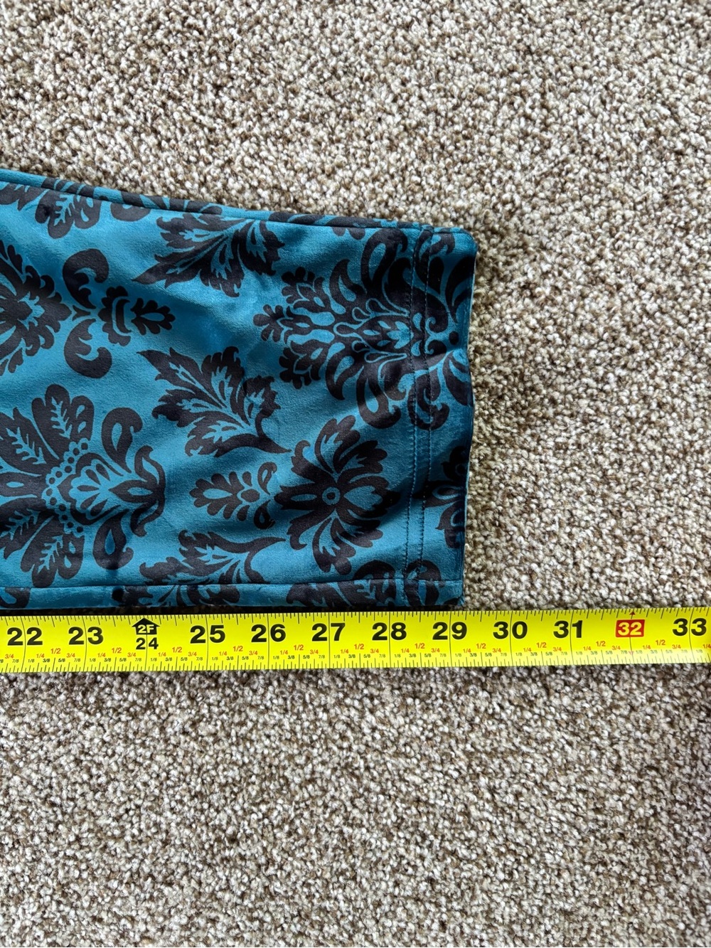 *NEW* Chico’s Zenergy Velour Teal Leggings Pant - Size: 20/22 - Picture 4 of 5